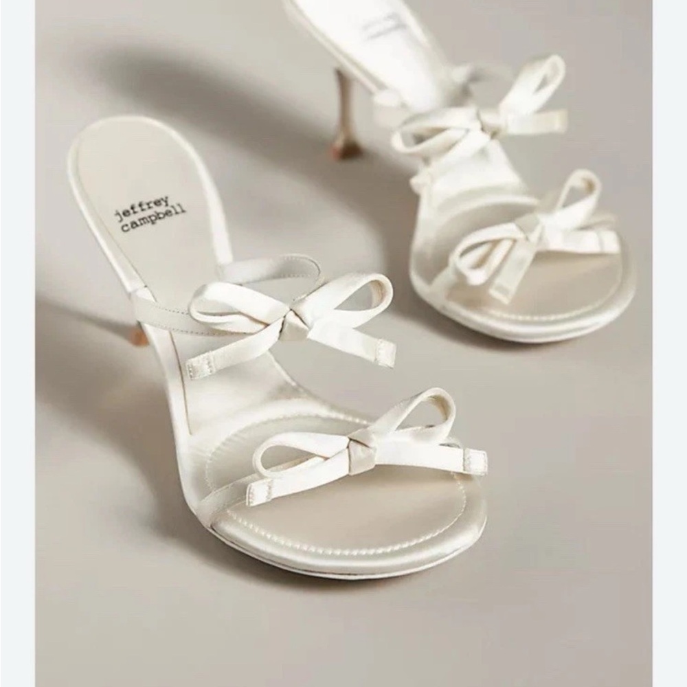 Jeffrey Campbell Ivory Bow Heels